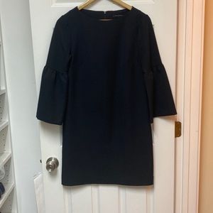 Banana republic black lantern sleeve dress